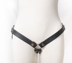 Anam Strap-on Harness - Leather - Ships in 24h -