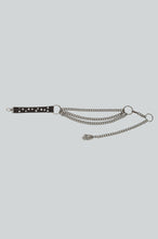 Load image into Gallery viewer, Metallic chain belt on a light gray background