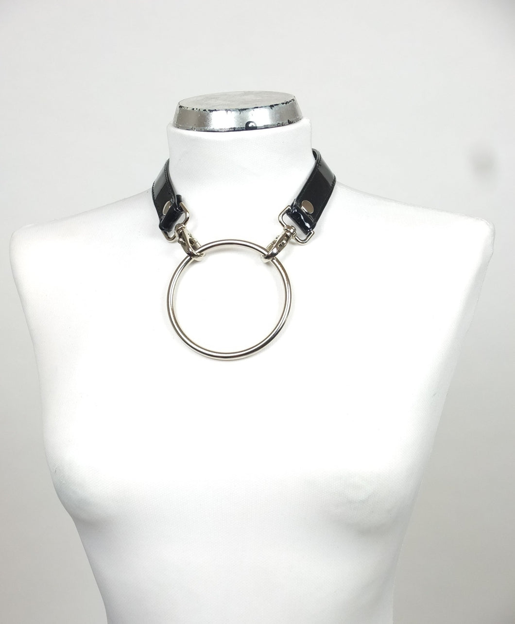 Aida Necklace - Vegan Patent Leather - Ships in 24h -
