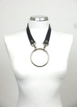 Load image into Gallery viewer, Aida Chocker, Black leather, front
