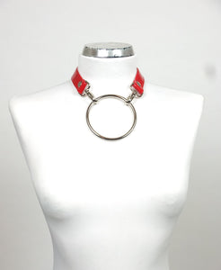 Aida Necklace - Vegan Patent Leather - Ships in 24h -