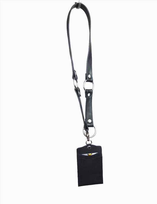 Leather Cardholder + Lanyard