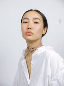 Mariana Necklace - Leather -Ships in 24-