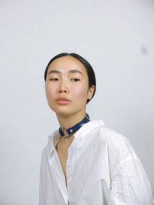 Mariana Necklace - Leather -Ships in 24-